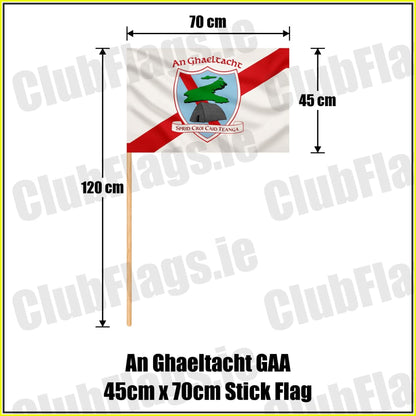 An Ghaeltacht GAA 45cm x 70cm Stick Flag - ClubFlags.ie