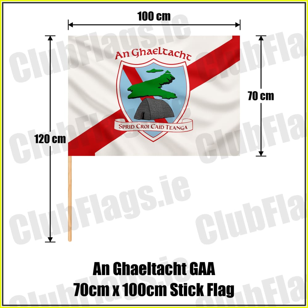 An Ghaeltacht GAA 70cm x 100cm Stick Flag - ClubFlags.ie