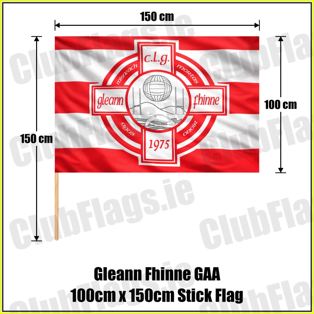 Gleann Fhinne GAA 100cm x 150cm Stick Flag - ClubFlags.ie