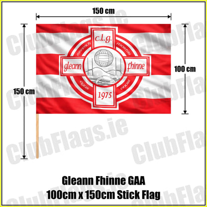 Gleann Fhinne GAA 100cm x 150cm Stick Flag - ClubFlags.ie