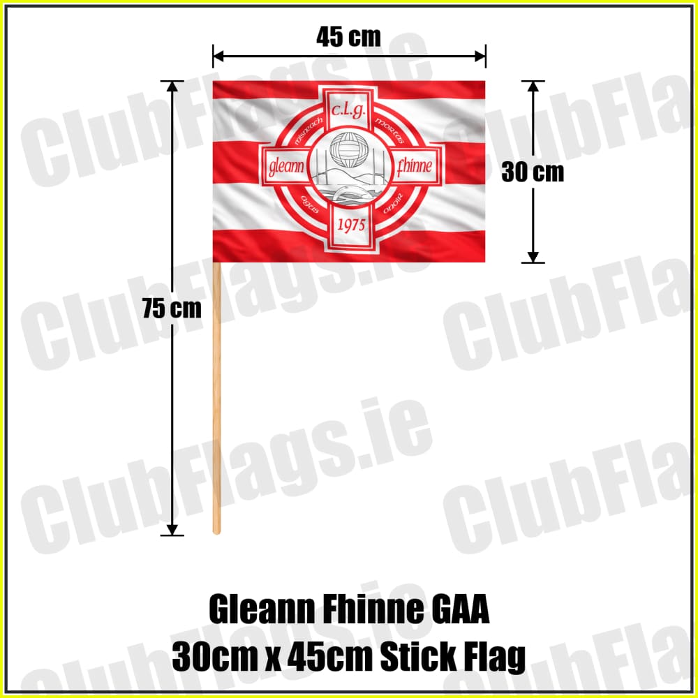 Gleann Fhinne GAA 30cm x 45cm Stick Flag - ClubFlags.ie