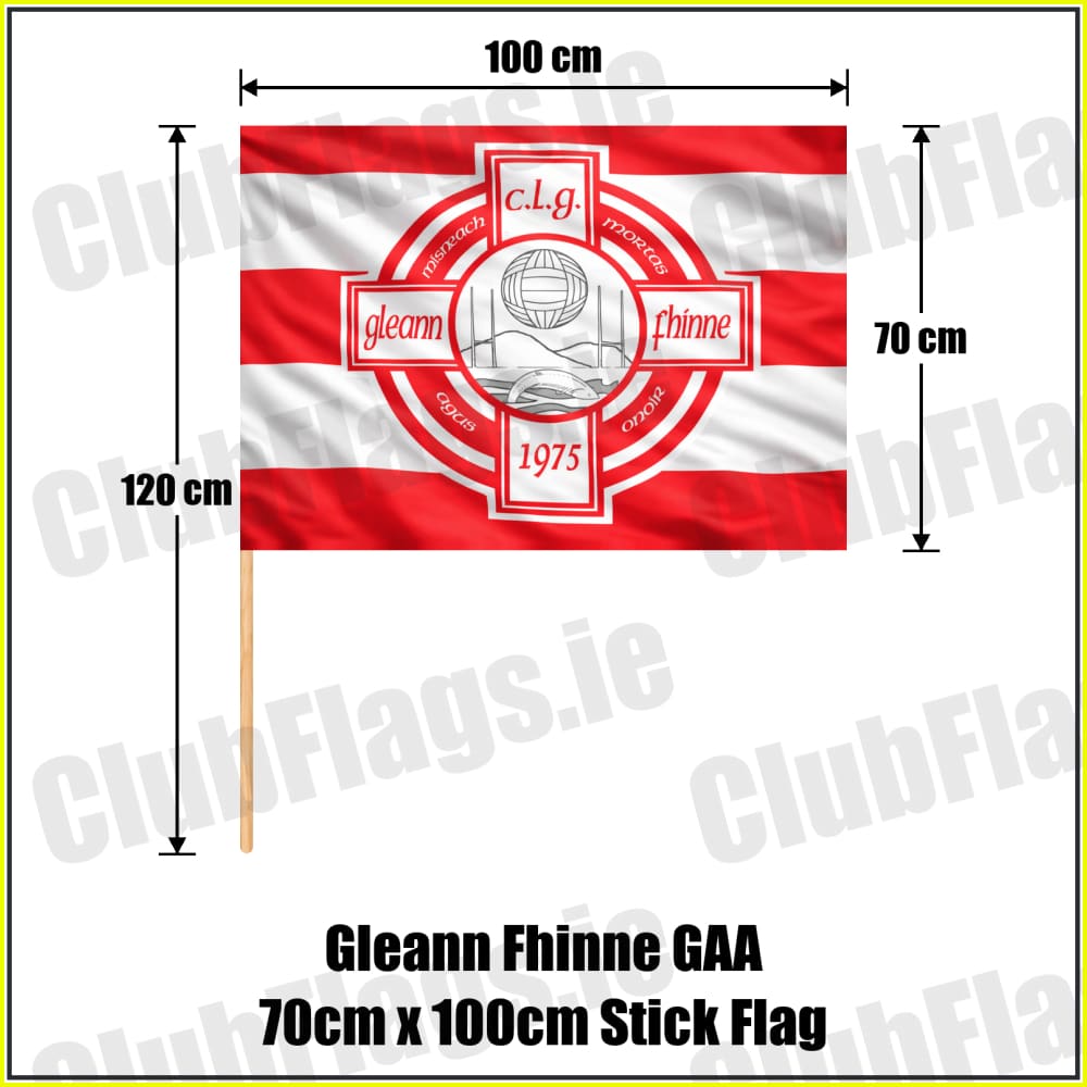 Gleann Fhinne GAA 70cm x 100cm Stick Flag - ClubFlags.ie