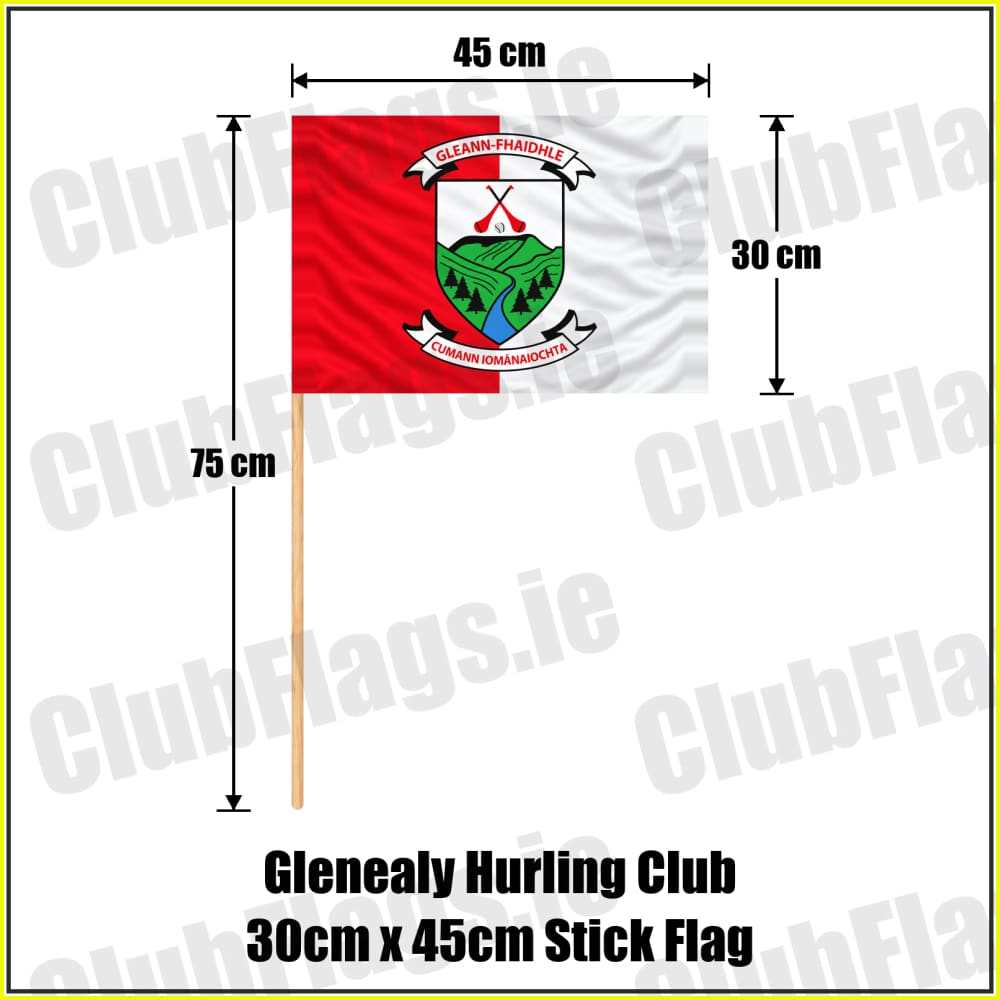 Glenealy Hurling Club 30cm x 45cm Stick Flag - ClubFlags.ie