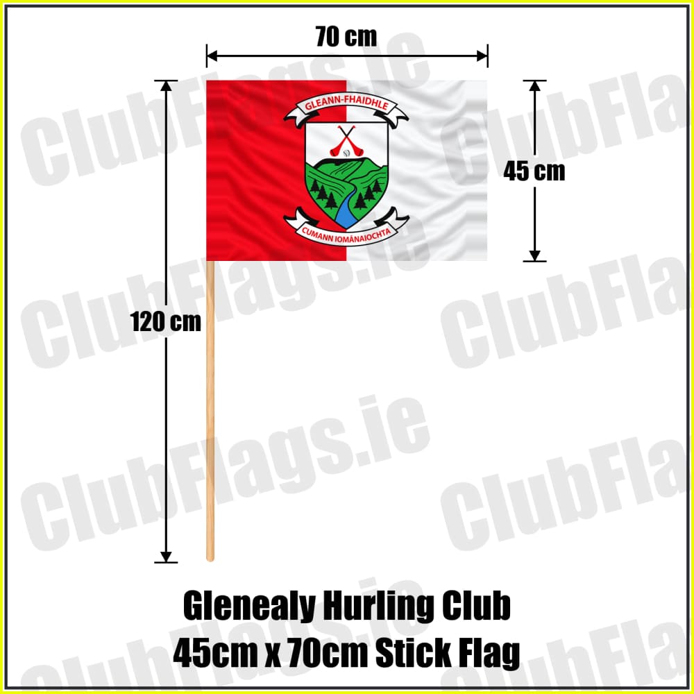 Glenealy Hurling Club 45cm x 70cm Stick Flag - ClubFlags.ie