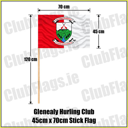 Glenealy Hurling Club 45cm x 70cm Stick Flag - ClubFlags.ie