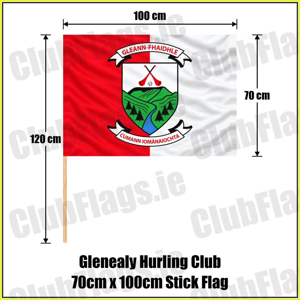 Glenealy Hurling Club 70cm x 100cm Stick Flag - ClubFlags.ie