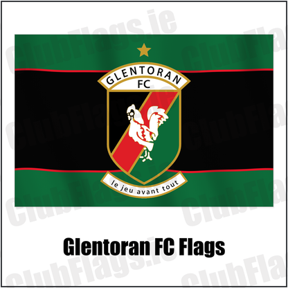 Glentoran FC Flags with the club crest and colours, Down Football - ClubFlags.ie
