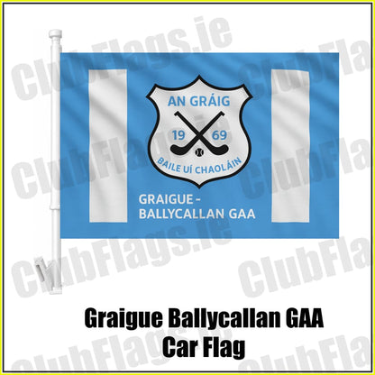 Graigue Ballycallan GAA Car Flag - ClubFlags.ie