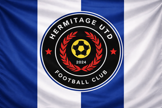 Hermitage Utd Football Club Flag - Football Clubs