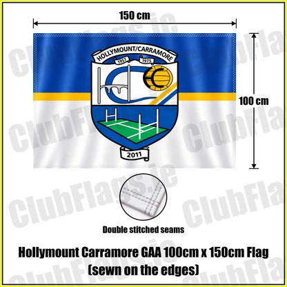 Hollymount Carramore GAA 100cm x 150cm Flag (sewn on the edges) - ClubFlags.ie