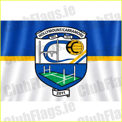 Hollymount Carramore GAA original club flag artwork - ClubFlags.ie