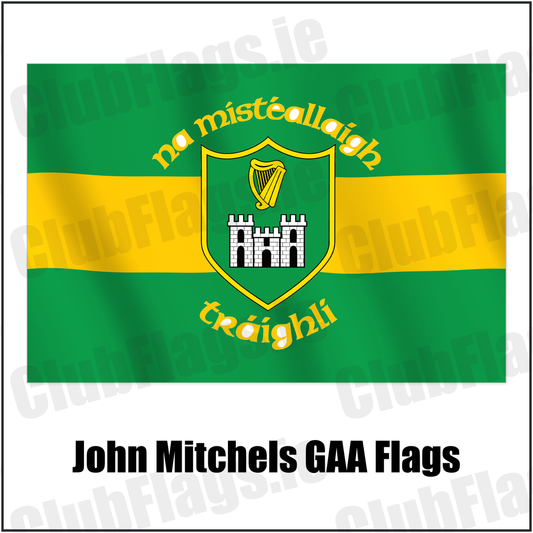 John Mitchels GAA Flags with the verified club crest and colours, Kerry GAA - ClubFlags.ie