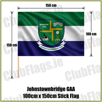 Johnstownbridge GAA 100cm x 150cm Stick Flag - ClubFlags.ie