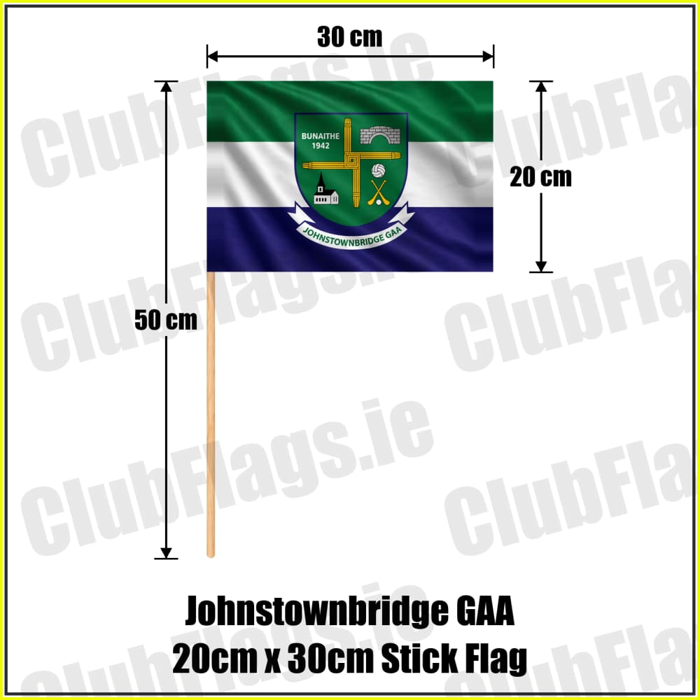 Johnstownbridge GAA 20cm x 30cm Stick Flag - ClubFlags.ie