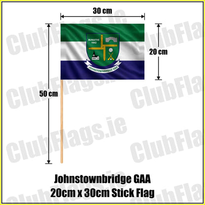 Johnstownbridge GAA 20cm x 30cm Stick Flag - ClubFlags.ie