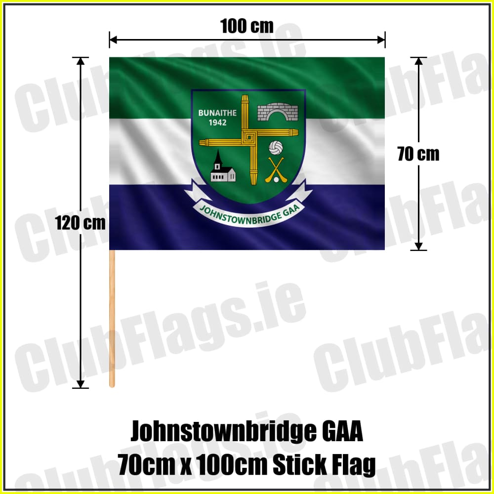 Johnstownbridge GAA 70cm x 100cm Stick Flag - ClubFlags.ie