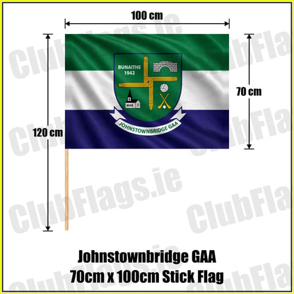 Johnstownbridge GAA 70cm x 100cm Stick Flag - ClubFlags.ie