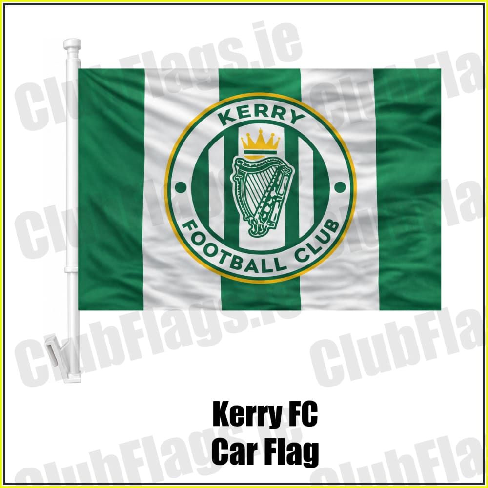 Kerry FC Car Flag - ClubFlags.ie