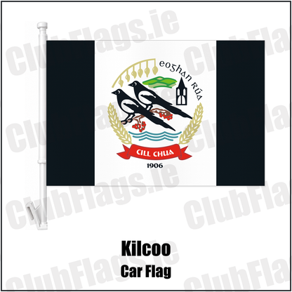 Kilcoo Car Flag with the club crest and colours, Down GAA - ClubFlags.ie
