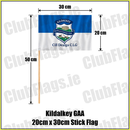 Kildalkey GAA 20cm x 30cm Stick Flag - ClubFlags.ie