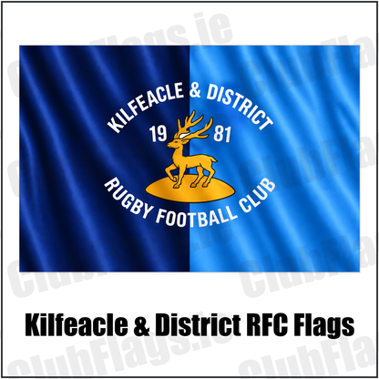 Kilfeacle & District RFC Flags with the verified club crest and colours, Tipperary Rugby - ClubFlags.ie