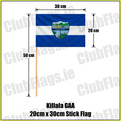 Killala GAA 20cm x 30cm Stick Flag - ClubFlags.ie
