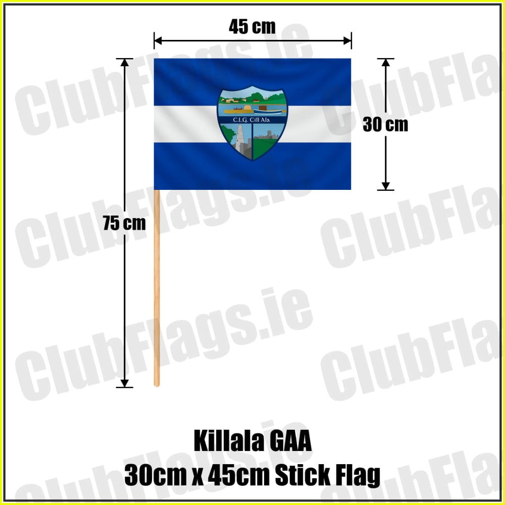 Killala GAA 30cm x 45cm Stick Flag - ClubFlags.ie