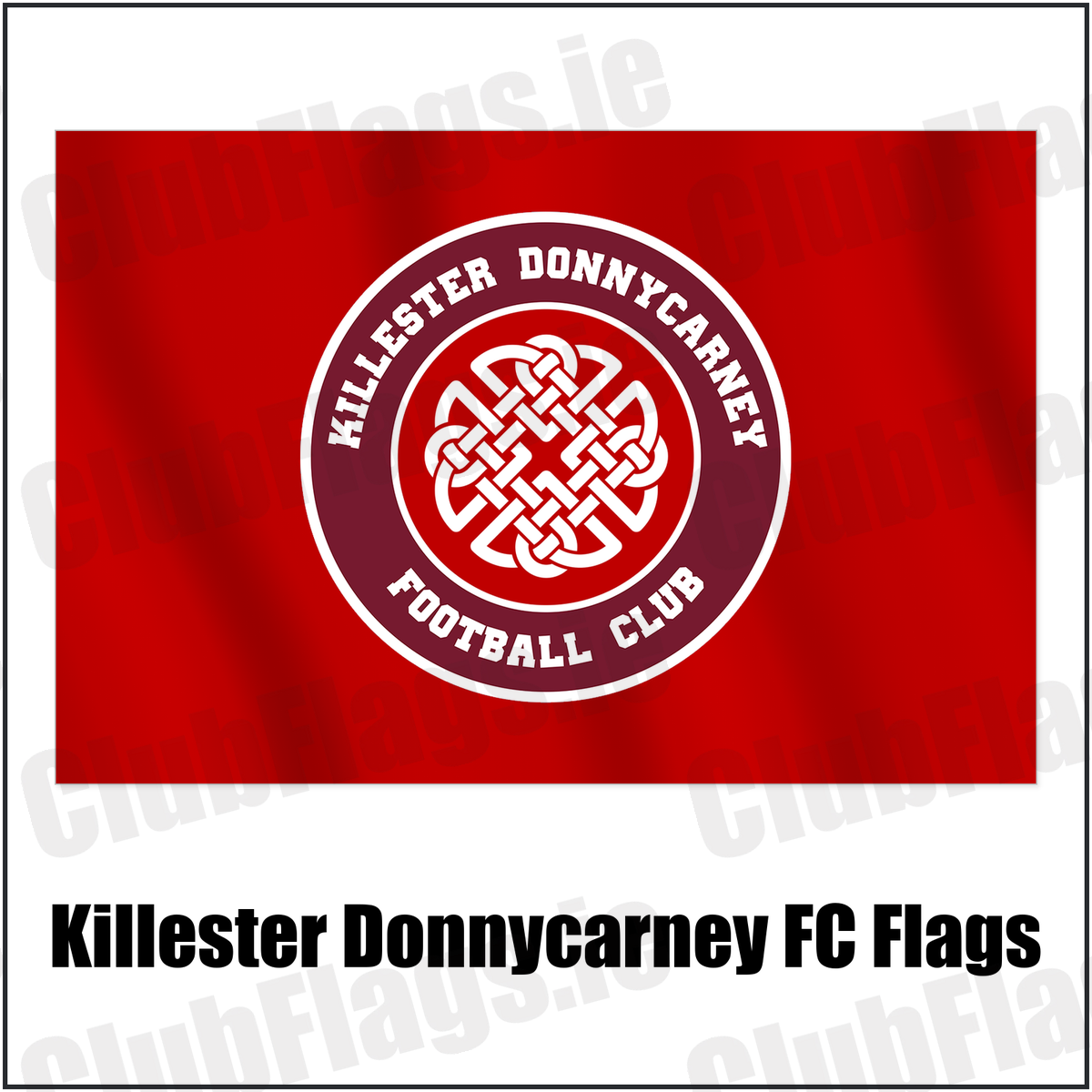 Killester Donnycarney FC Flags with the club crest and colours, Dublin Football - ClubFlags.ie
