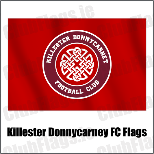 Killester Donnycarney FC Flags with the club crest and colours, Dublin Football - ClubFlags.ie