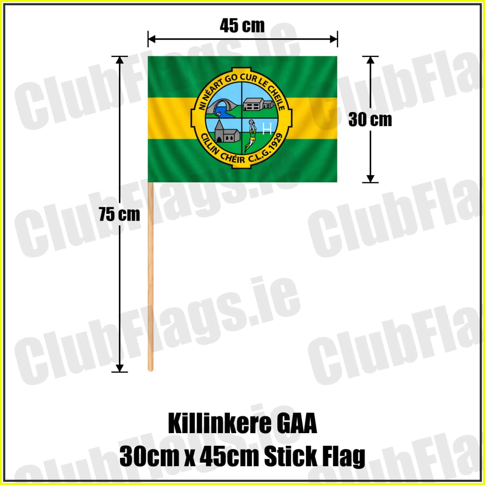 Killinkere GAA 30cm x 45cm Stick Flag - ClubFlags.ie
