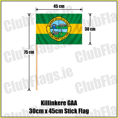 Killinkere GAA 30cm x 45cm Stick Flag - ClubFlags.ie