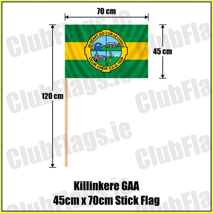 Killinkere GAA 45cm x 70cm Stick Flag - ClubFlags.ie