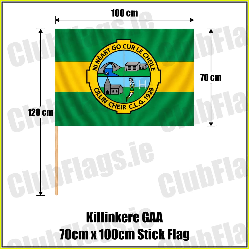 Killinkere GAA 70cm x 100cm Stick Flag - ClubFlags.ie