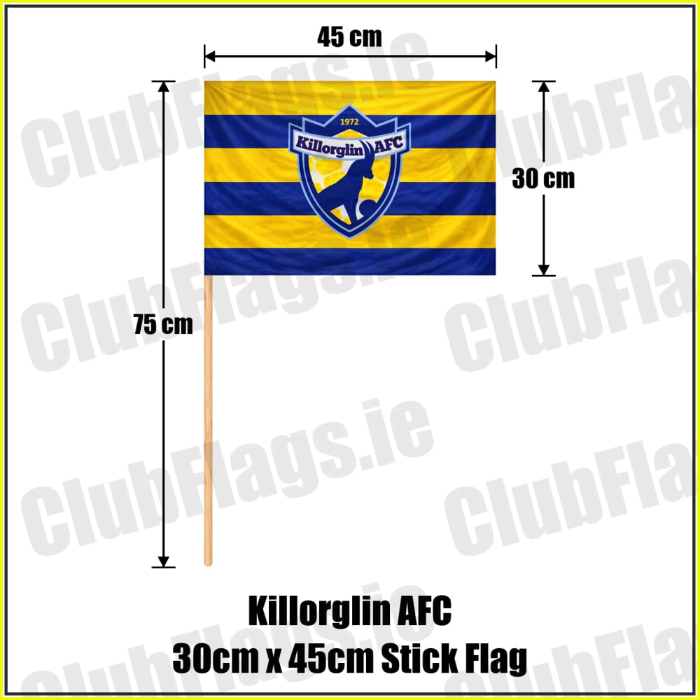 Killorglin AFC 30cm x 45cm Stick Flag - ClubFlags.ie