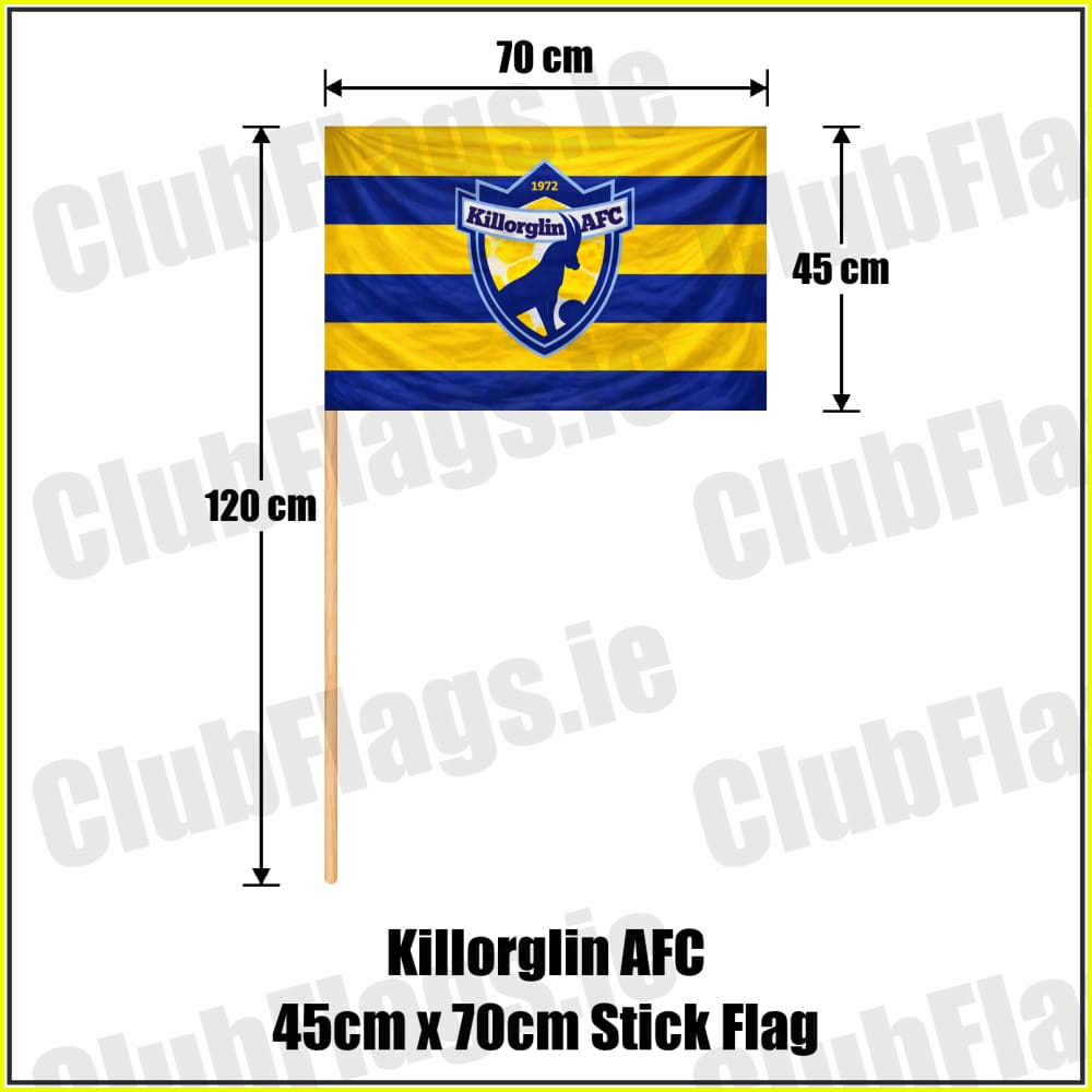 Killorglin AFC 45cm x 70cm Stick Flag - ClubFlags.ie