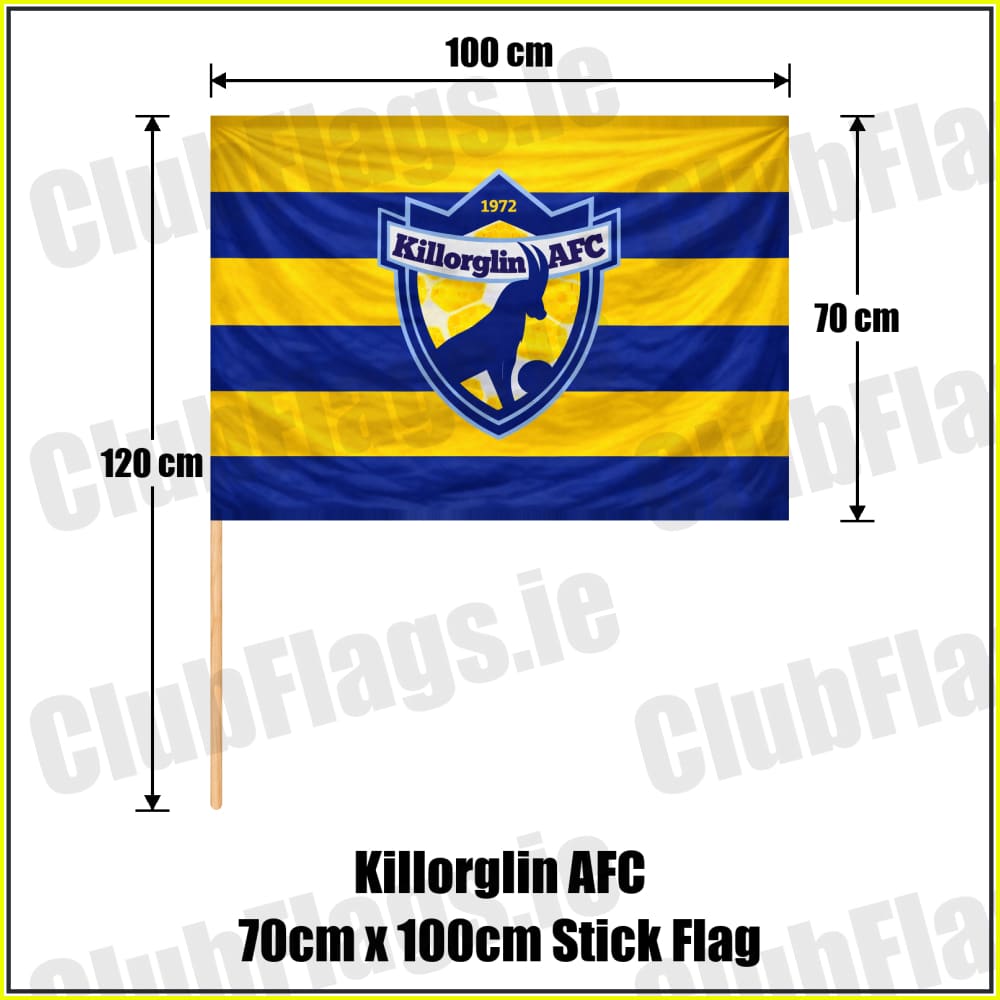 Killorglin AFC 70cm x 100cm Stick Flag - ClubFlags.ie