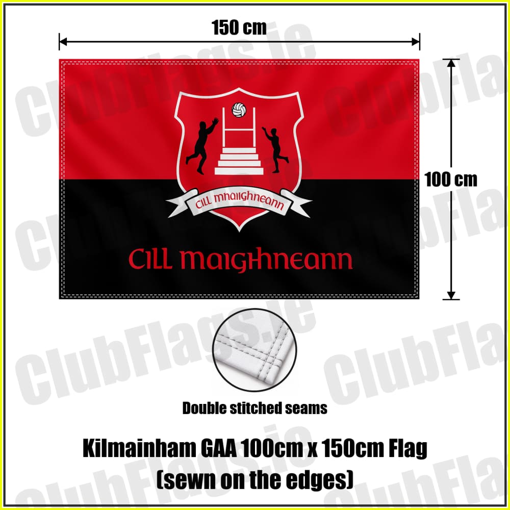 Kilmainham GAA 100cm x 150cm Flag (sewn on the edges) - ClubFlags.ie
