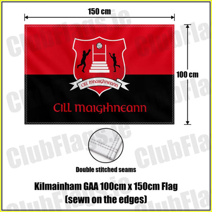 Kilmainham GAA 100cm x 150cm Flag (sewn on the edges) - ClubFlags.ie