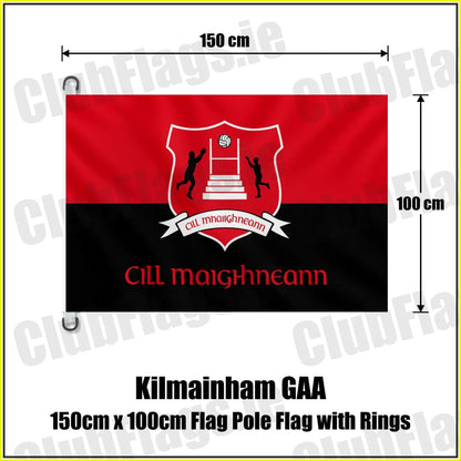 Kilmainham GAA 150cm x 100cm Flag Pole Flag with Rings - ClubFlags.ie
