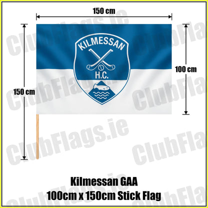 Kilmessan GAA 100cm x 150cm Stick Flag - ClubFlags.ie
