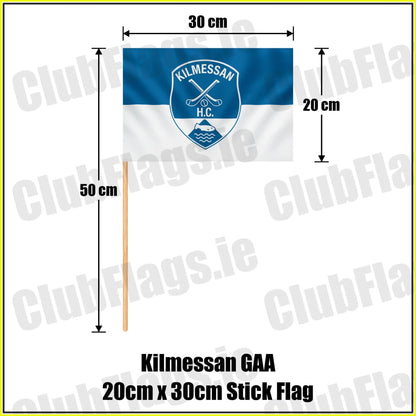 Kilmessan GAA 20cm x 30cm Stick Flag - ClubFlags.ie