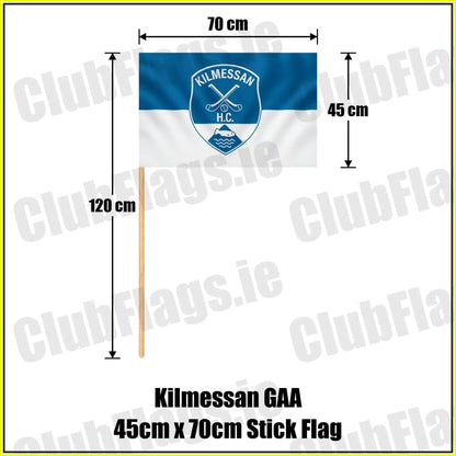 Kilmessan GAA 45cm x 70cm Stick Flag - ClubFlags.ie