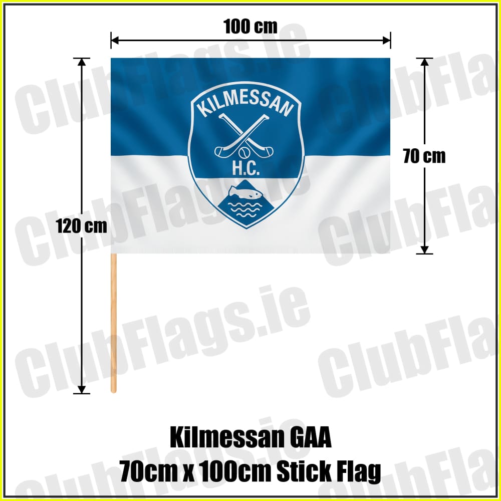 Kilmessan GAA 70cm x 100cm Stick Flag - ClubFlags.ie