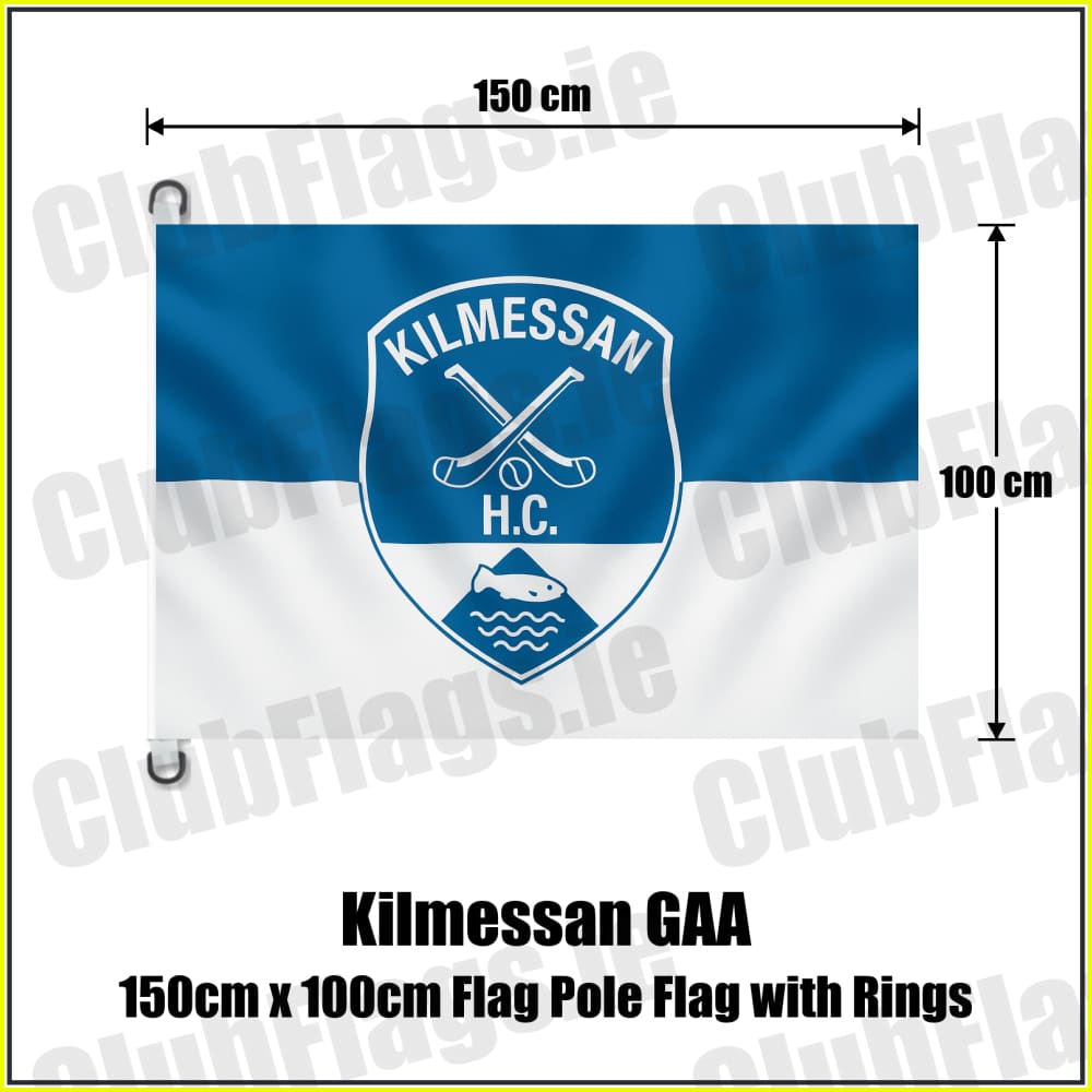 Kilmessan GAA 150cm x 100cm Flag Pole Flag with Rings - ClubFlags.ie