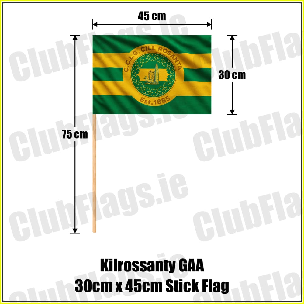 Kilrossanty GAA 30cm x 45cm Stick Flag - ClubFlags.ie