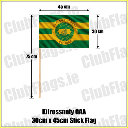 Kilrossanty GAA 30cm x 45cm Stick Flag - ClubFlags.ie