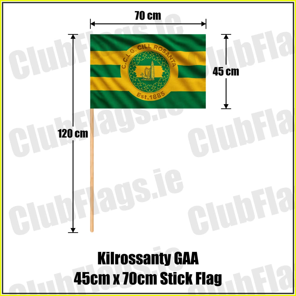 Kilrossanty GAA 45cm x 70cm Stick Flag - ClubFlags.ie