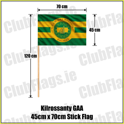 Kilrossanty GAA 45cm x 70cm Stick Flag - ClubFlags.ie