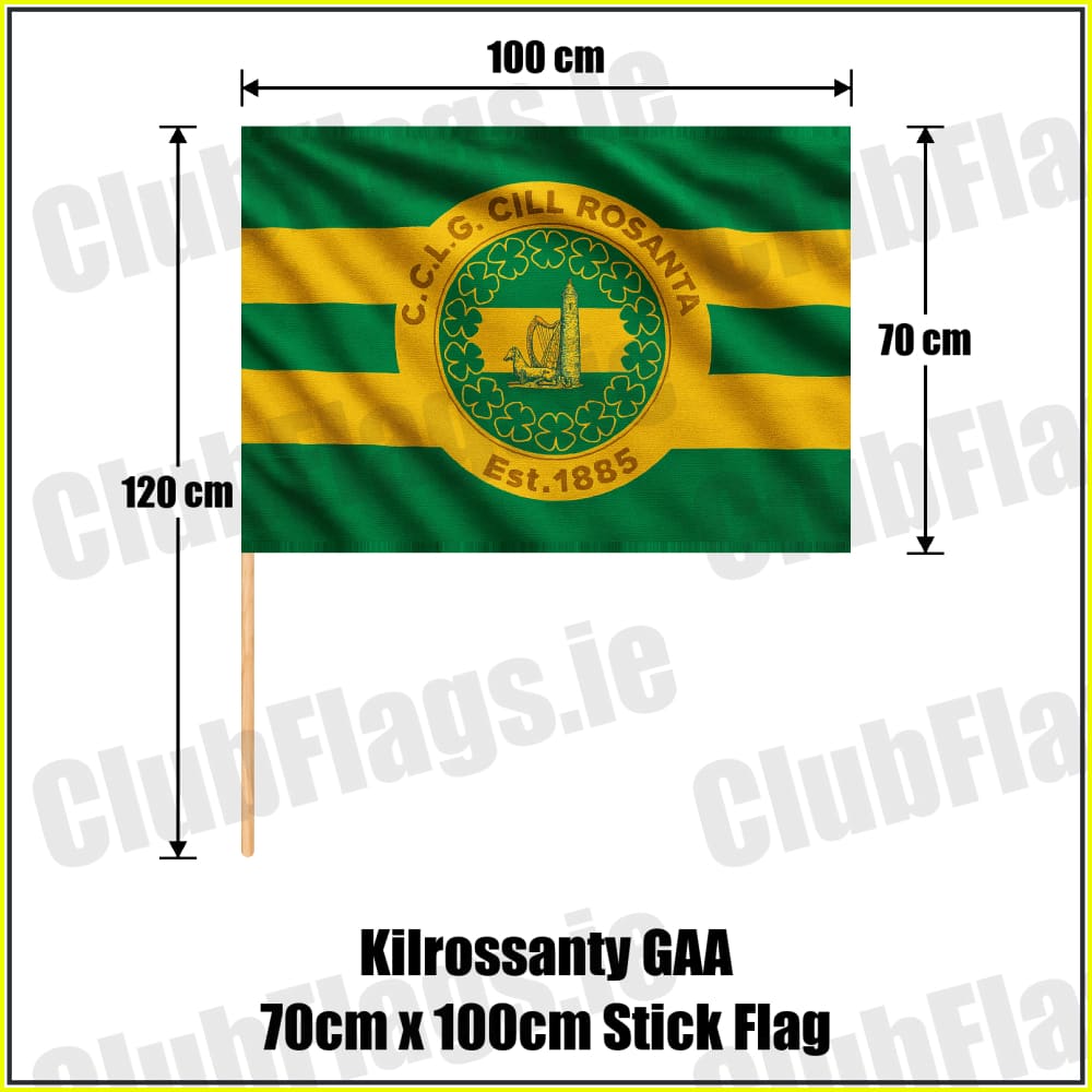 Kilrossanty GAA 70cm x 100cm Stick Flag - ClubFlags.ie