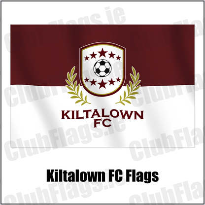 Kiltalown FC Flags with the verified club crest and colours, Dublin Football - ClubFlags.ie